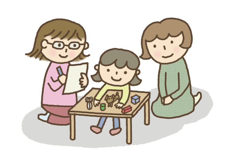 訪問発達検査の様子